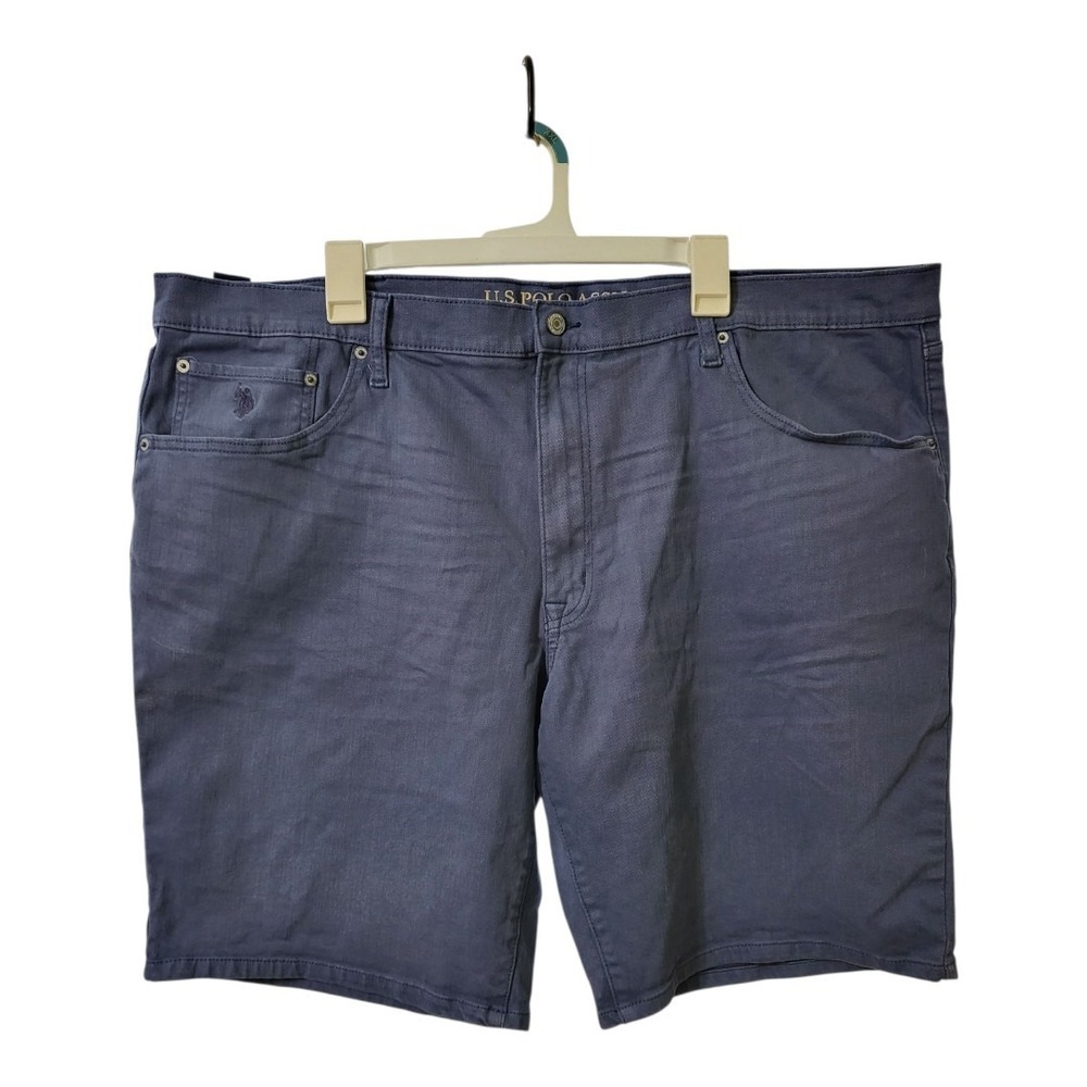 U.S.  Polo Assn. Navy‎ Cargo Blue Denim Shorts Big & Tall SZ 46